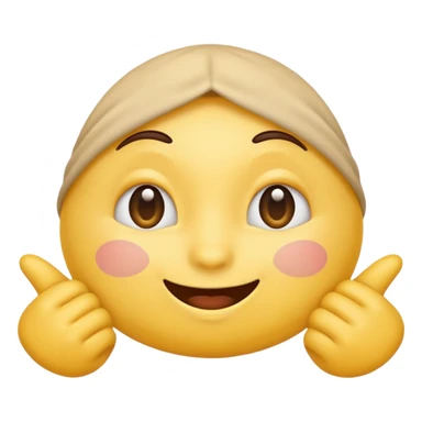 Bashful but excited emoji with large butt sticker