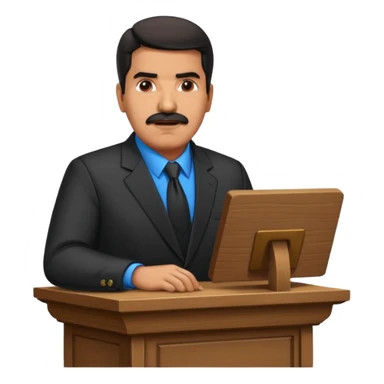 Nicolás maduro en el púlpito  sticker