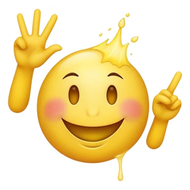 smiley face throwing up 2 L’s sticker