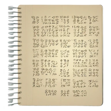 an notebook with 13 digits of pi sticker