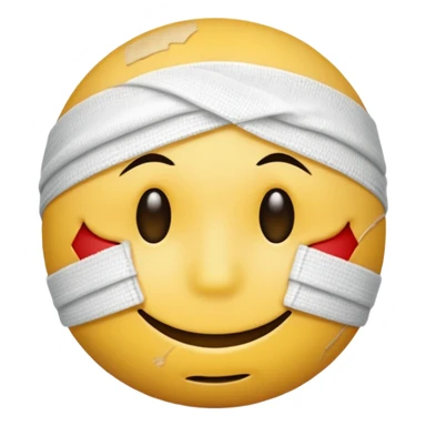 injured tellow smiley guy sticker