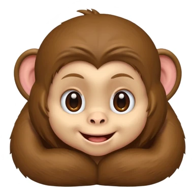 cute little monkey girl sticker