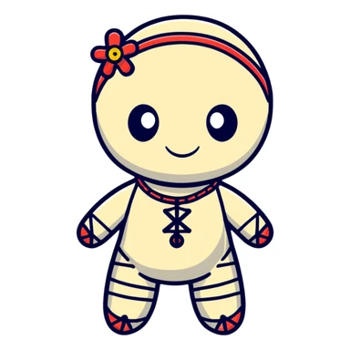 voodoo doll sticker