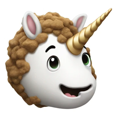Unicorn dung sticker