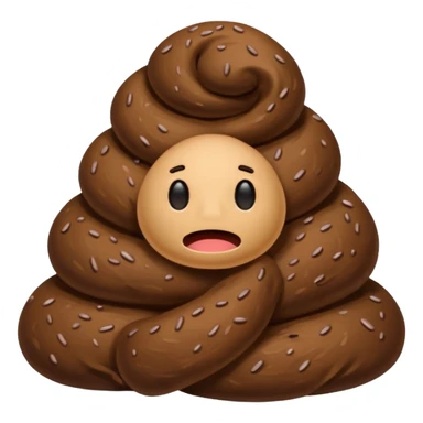 poop with no face sticker