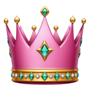 Crown little pink sticker