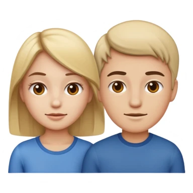 Une fille est un garçon dans me style des émojie normal sticker