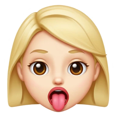 mischievous character sticking tongue out, sassy attitude sticker