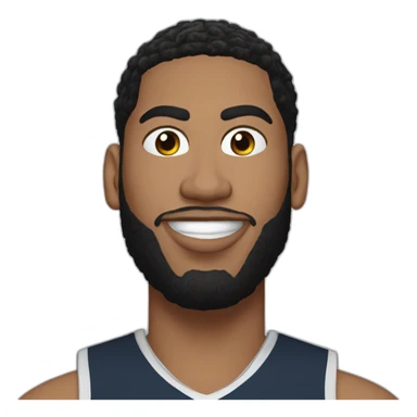 Anthony Davis, with a bubble caption above his saying me sticker