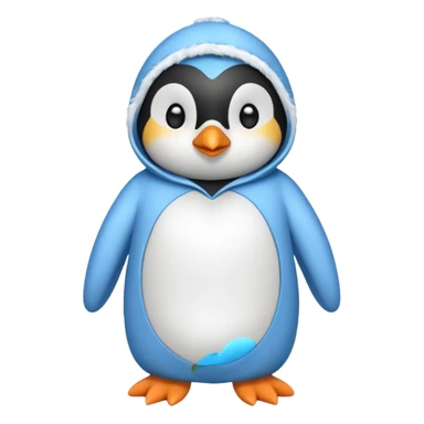 Pinguino con ropa de dormir sticker
