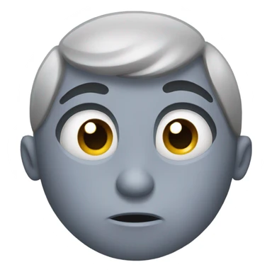 Emoji with really tired eyes sticker