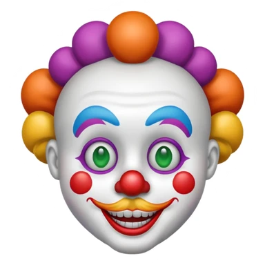 clown emoji iphone sticker