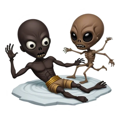 Groove battle black Mexican alien crashed on a white atmosphere insanity torture planet with another black Mexican alien fighting to the death with grooves?! Part 2: The Revival sticker