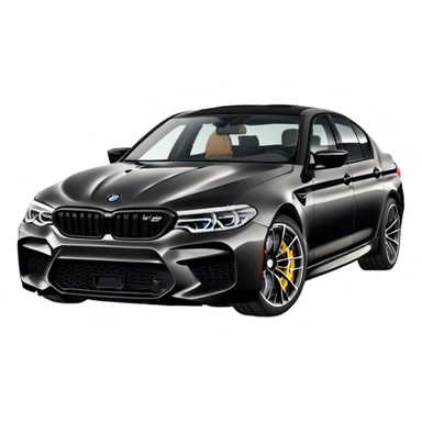 Une voiture bmw m5 f90 compétition de profil  sticker