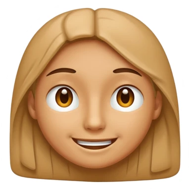 A smiling face with barely open eyes. sticker