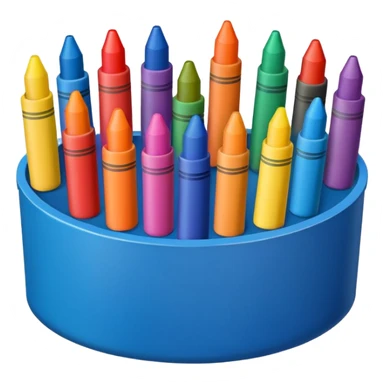 A box of crayons sticker