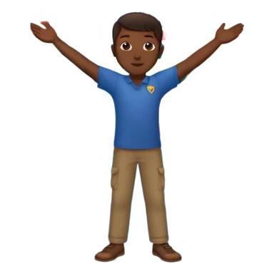 Anthony B with arms wide open 🙌🏾🔥 standing in front of world map 🌍🎶 with every flag 🇯🇲🇺🇸🇬🇧🇫🇷🇮🇳🇧🇷🇳🇬 saying ONE LOVE 💛💚❤️ to di world 🌐🦁👑 sticker