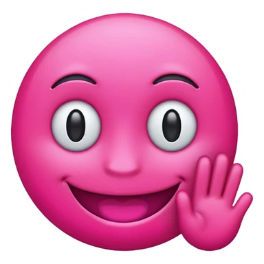 make a discord emoji role that is bright hot pink, almost neon for someone who host events- non gender specified sticker