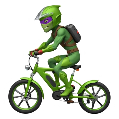 A green goblin on a Surron e bike sticker