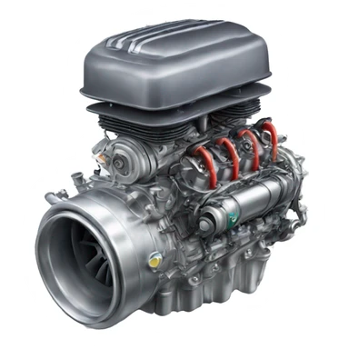 F1 Engine with turbos  sticker