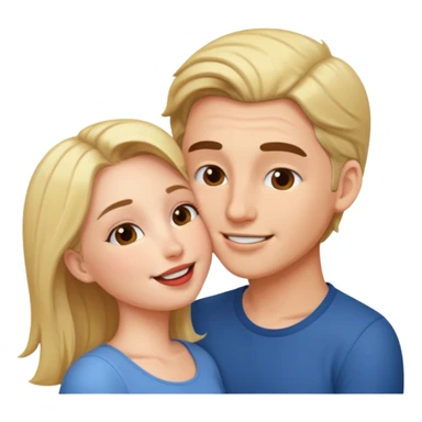 Lover kissing sticker