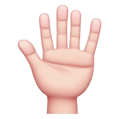 Make the pinkie, index, and middle finger sticking up and the rest of the fingers down sticker