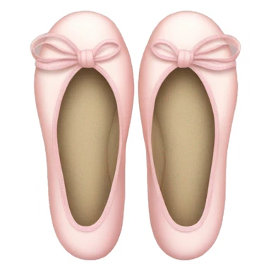 Pale light pink ballet shoes sticker