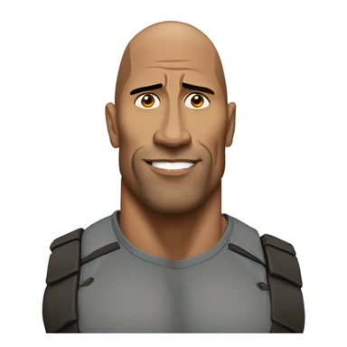 the rock johnson looking sus sticker