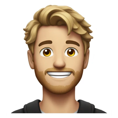 Genera un emoji de Mr Beast sonriendo sticker