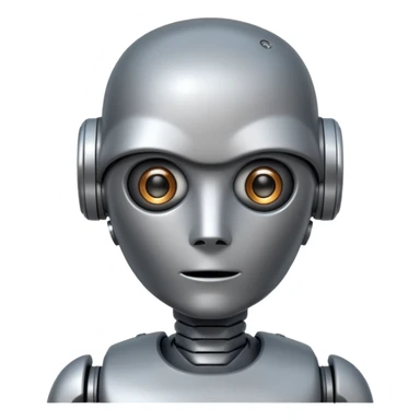 robot asking sticker