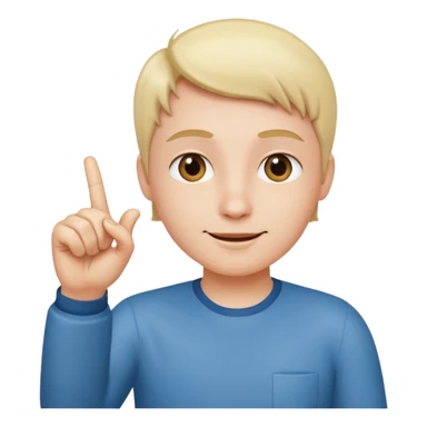 Looking satisfied and putting together your thumb and pointer finger  sticker