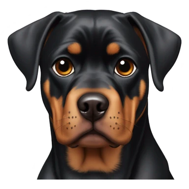 Doberman pug Rottweiler cropped ears pricked ears sticker