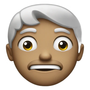 Contempt face emoji sticker