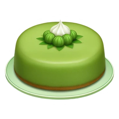 green mochi cake Rice Cake sticker