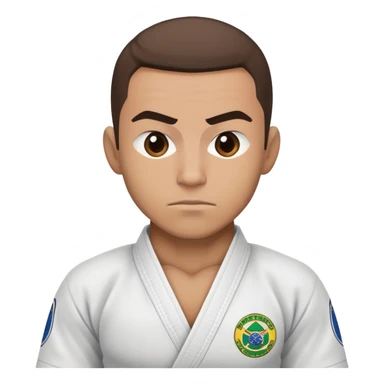 brazilian jiu jitsu athelete sticker