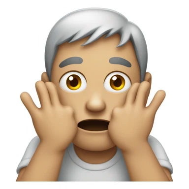 scared squeezing guilty sticker