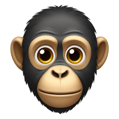 monkey with jawlines sticker