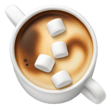 Coffee with marshmallows  sticker