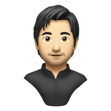 Hikaru Nakamura qui tien une pièce d'échec sticker