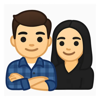 This is my boyfriend and I, make us into an emoji  sticker