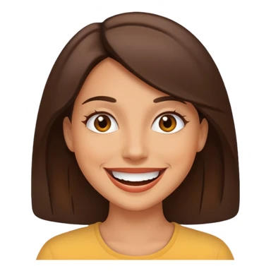 tan, brunette woman who is sunny like the teletubby sun and is optomistic sticker