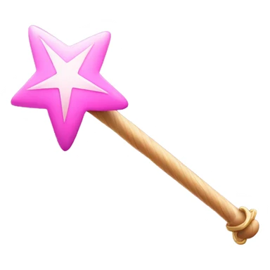 Pink magic wand sticker