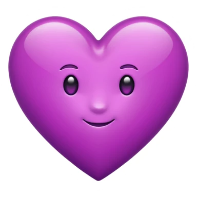 Coeur violet sticker
