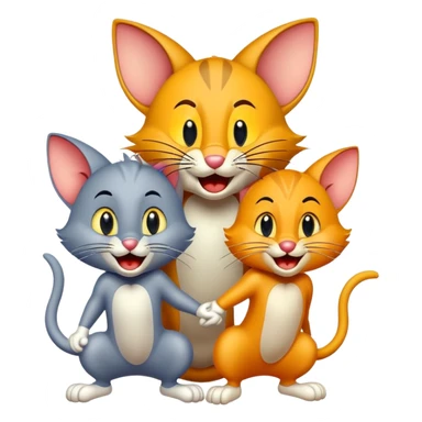 Tom and jerry emoji sticker