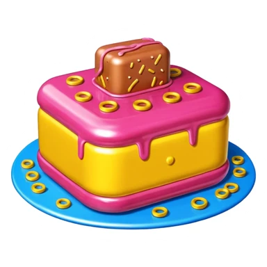  SPAM meat jeff koons style cake slop sculpture  sticker