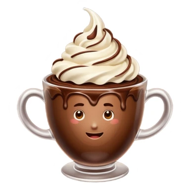 Cacao with whipping cream  sticker