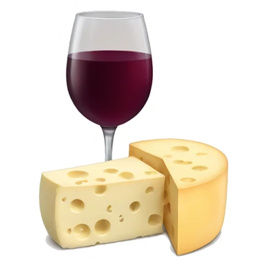 Cheese and wine sticker