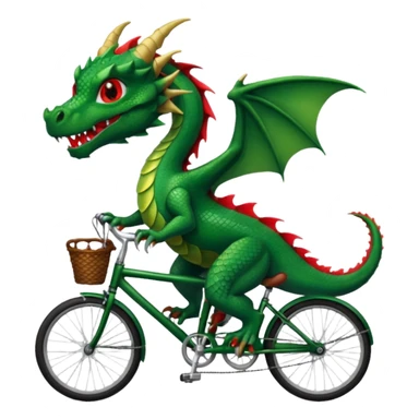 Um dragão de bicicleta sticker