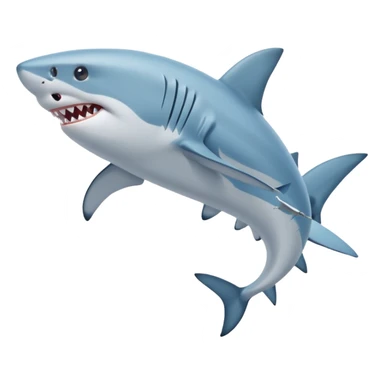 Tiburon con unas patas con unas zapatillas de correr celestes de nike sticker