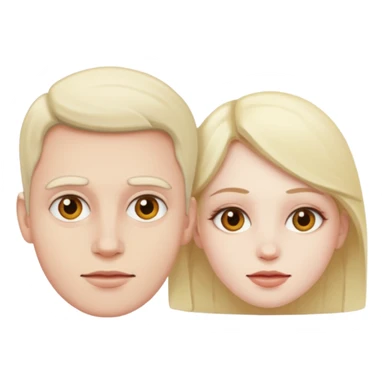 i want two person nicke eatche athore sticker